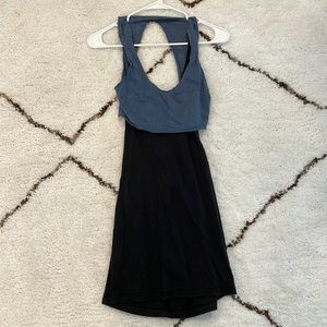 Free People low back mini dress